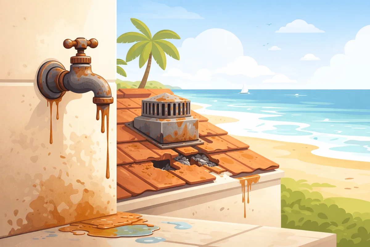 Routine Checks for Coastal Homes - How Coastal Corrosion Destroys Fixtures in Newport Beach and Huntington Beach